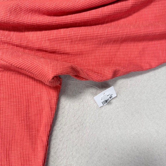 Old Navy Ribbed Blouse Womens 4X Scoop Neck Coral Pink Long Sleeve NWT - Picture 7 of 10